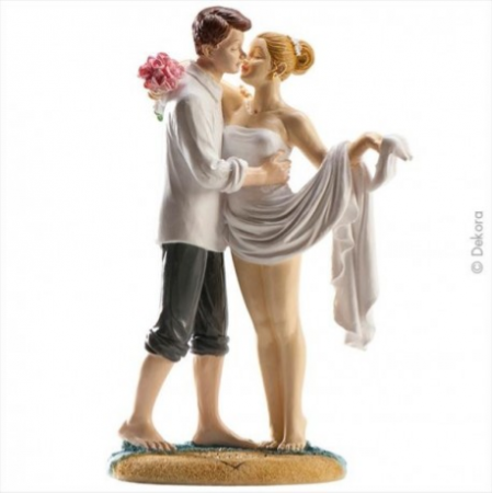 Bonecos de Casamento Praia 16cm